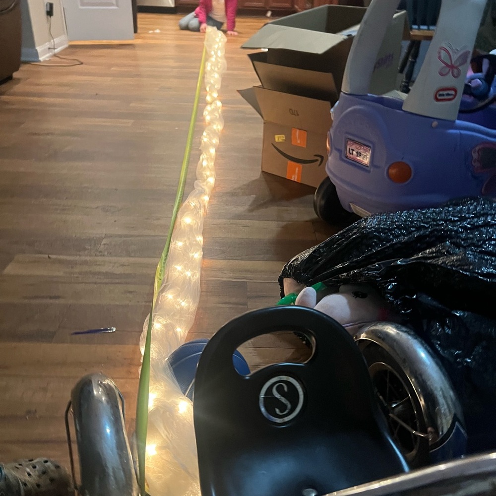 22ft long tulle with lights